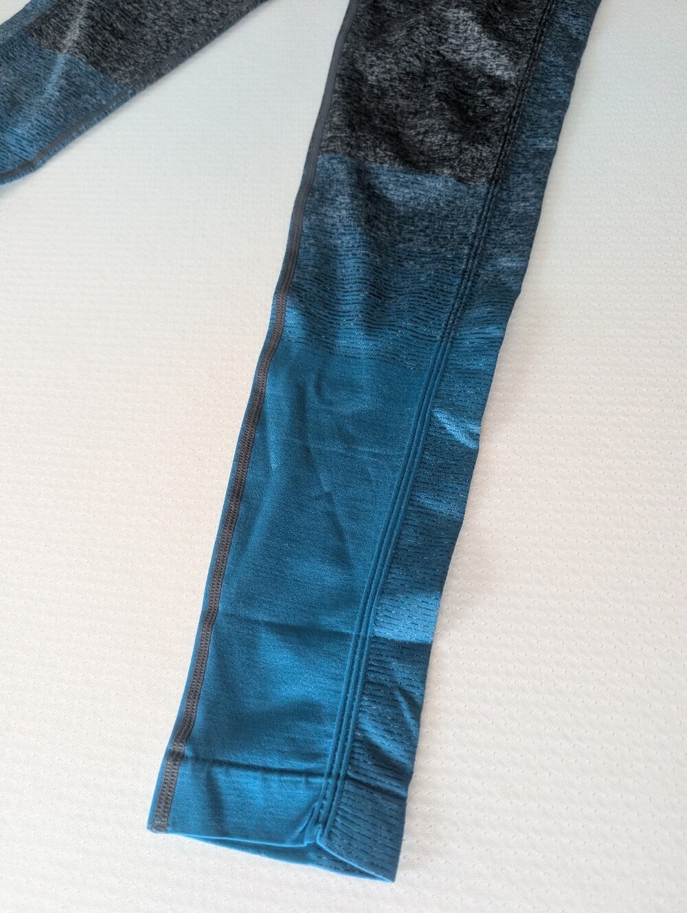 Gymshark Amplify Leggings Black Marl/Deep Teal Women's Sz S - Picture 6 of 12